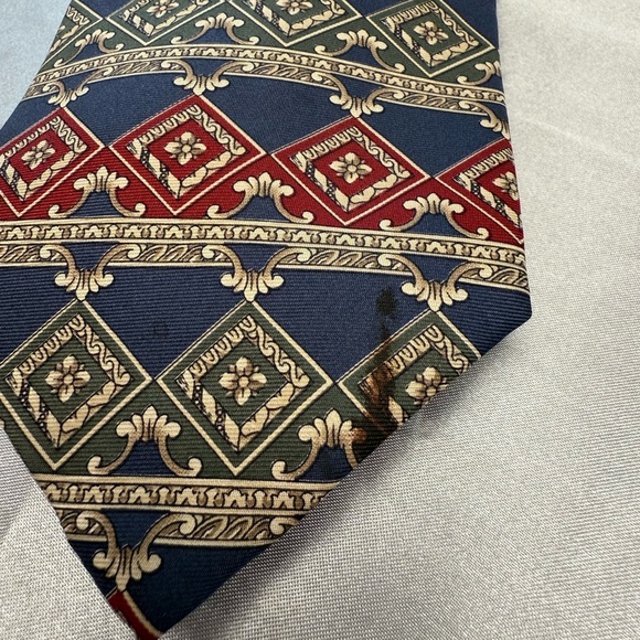 Graham & Lockwood 100% Silk Vintage Men’s Patterned Neck Tie - Picture 2 of 5